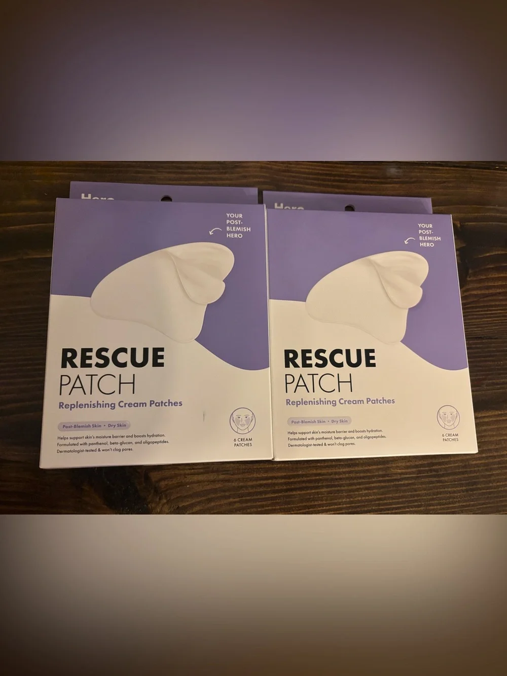 Rescue Patch Replenishing Cream Patches - Lavender/White